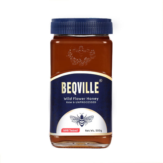 Beqville NMR Tested Organic 100% Raw & Natural Forest Honey - 500gm Glass Jar