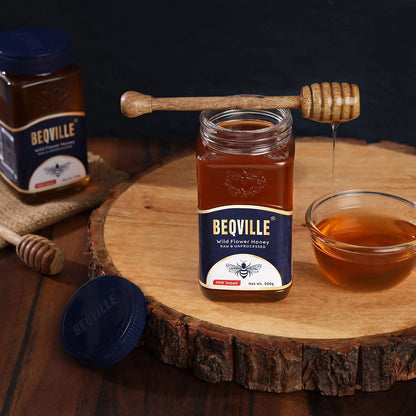 Beqville NMR Tested Organic 100% Raw & Natural Forest Honey - 500gm Glass Jar
